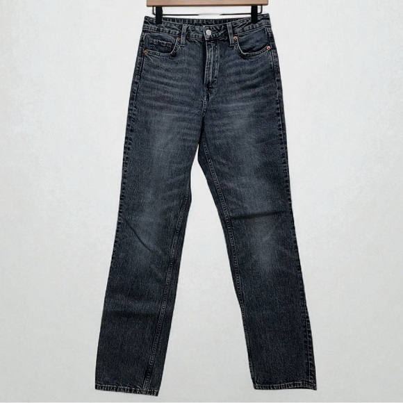 H&M Denim - H&M &Denim Slim Straight High Waist Jeans | Size 4 | Gray Wash